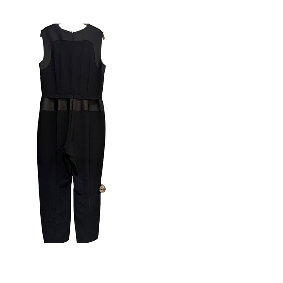 Max Mara Black Tuxedo Jumpsuit, Size 14 (fits like a size 12) - Picture 3 of 3